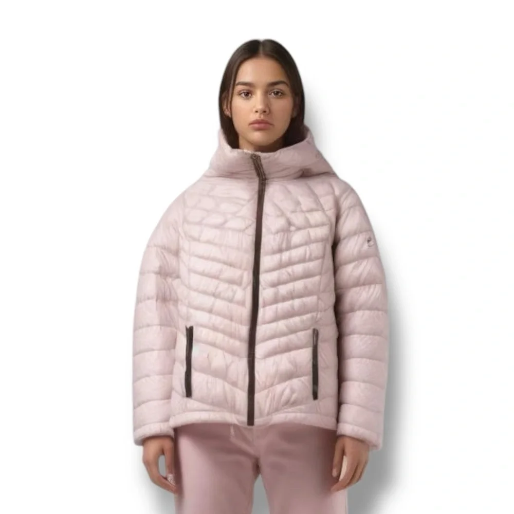 Calvin Klein Packable Down Blush Pink Puffer Jacket Small